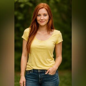 Gap Yellow Blouse Women's XS